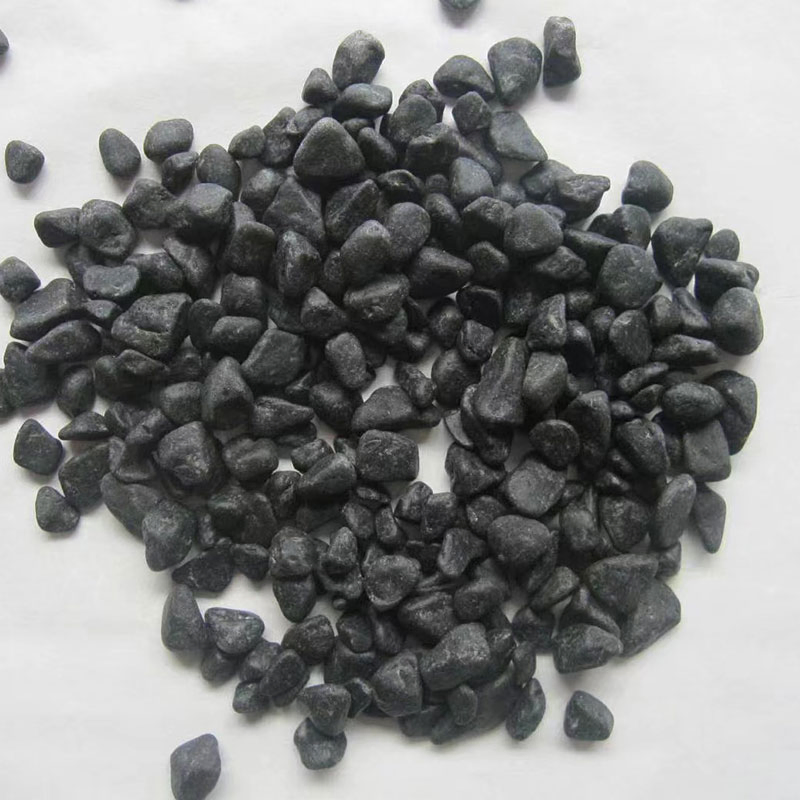 Garden Paving Landscaping River Stone Black Pebbles Outdoor Decoration Price
