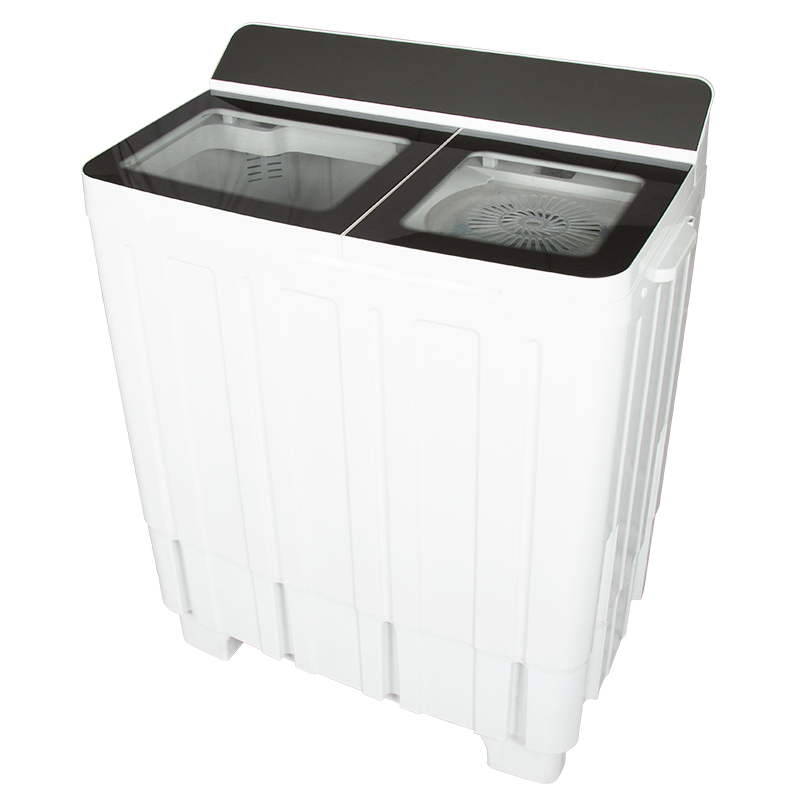 Wholesale 17kg Flip Glass Double Bucket Top Mounted Household Semi-Automatic Washing Machine