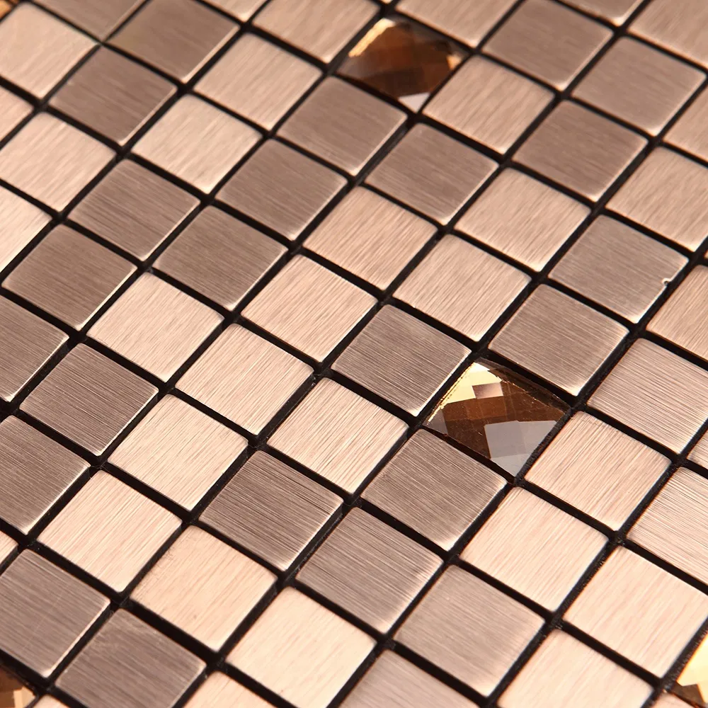 Metal Mosaic Wall Background Aluminum Composite Mosaic