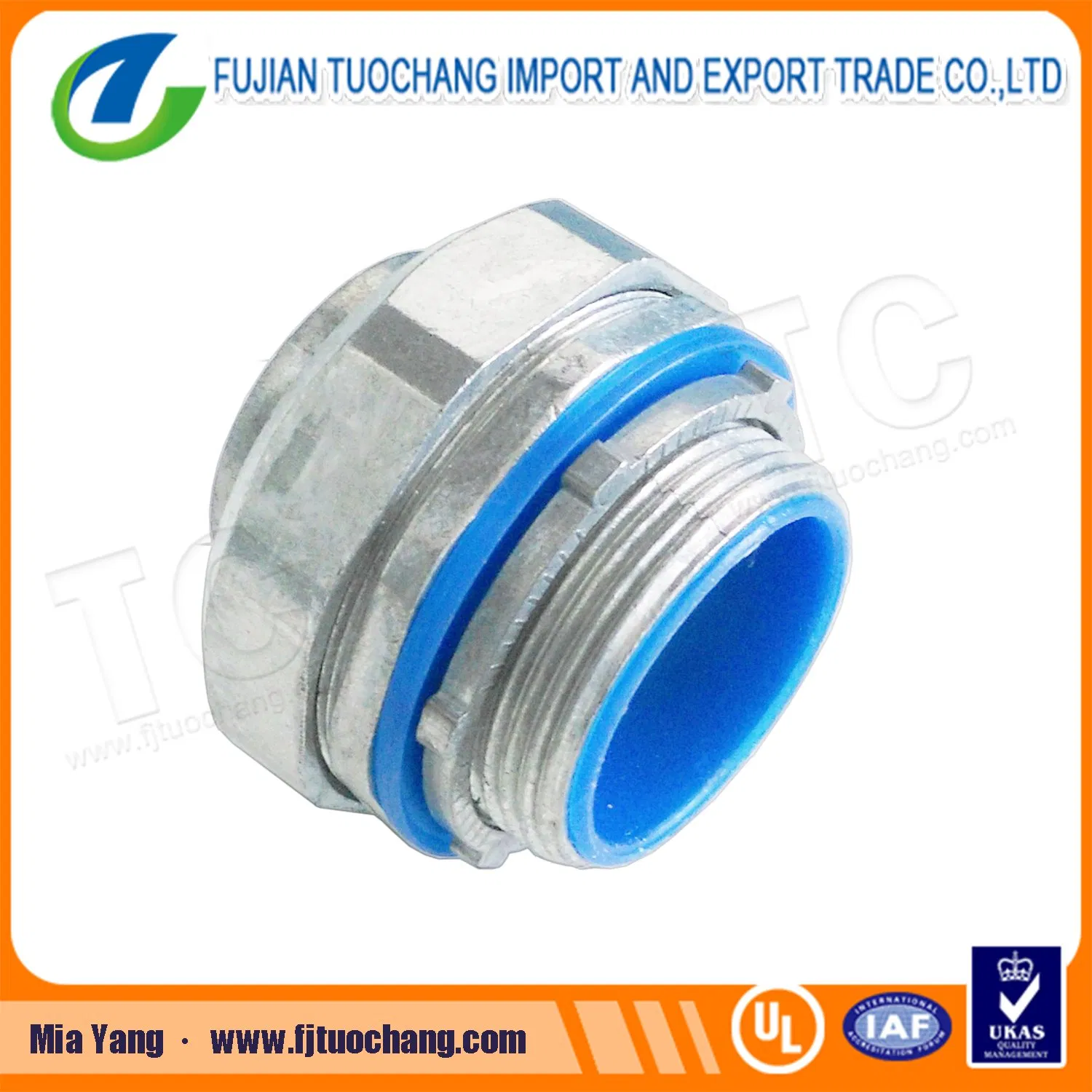 Zinc Flexible Conduit Straight Liquid Tight Connector