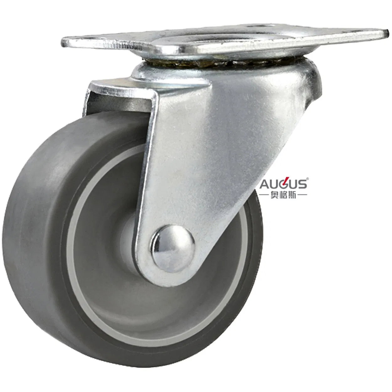 3 Inch Light Duty Caster TPR Silent Casters Plate Swivel Customized Any Size