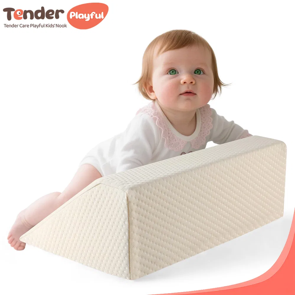 Tenderplayful OEM/ODM Baby Reflux Pillow Foam Feeding Nursing Pillow with Removable Cover
