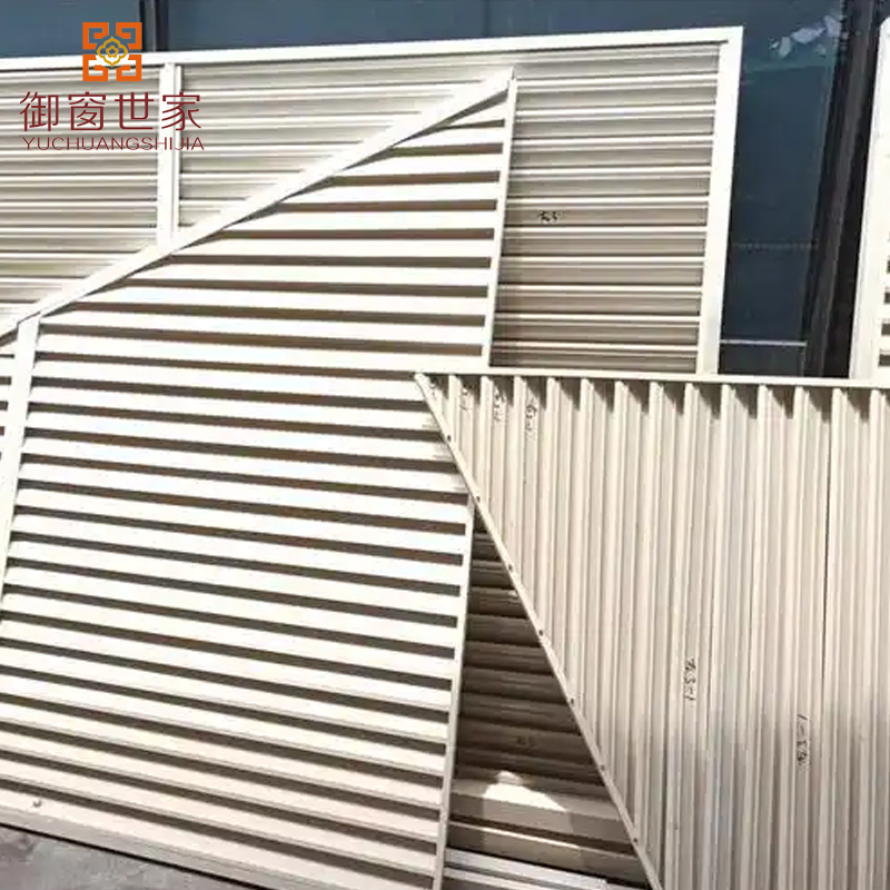 Customized Exterior Shutters Aluminum Windows Horizontal Louver Door