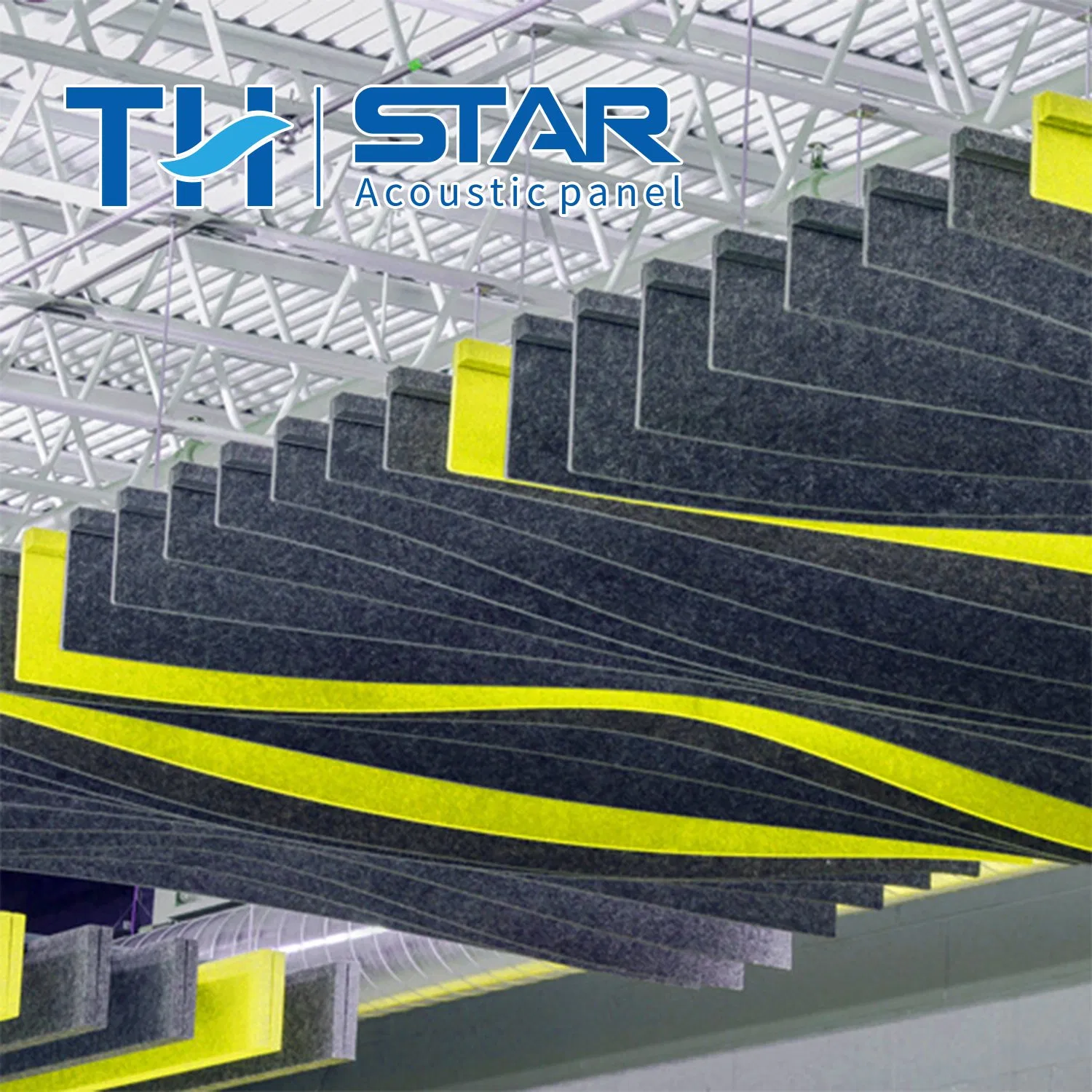 Suspended Acoustical Ceiling Board Acoustic Board Installation Polyester Fibre Acoustic Panel