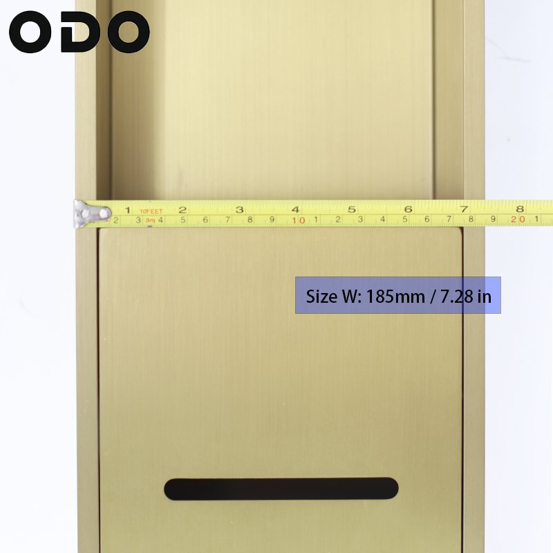 Встраиваемая полка для туалетной бумаги и щетки 304 нерж. сталь