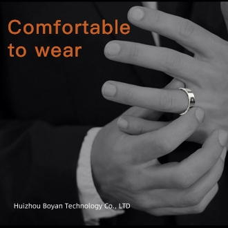 Fashion Ring with Wireless Charging Support Customized APP Smart Ring