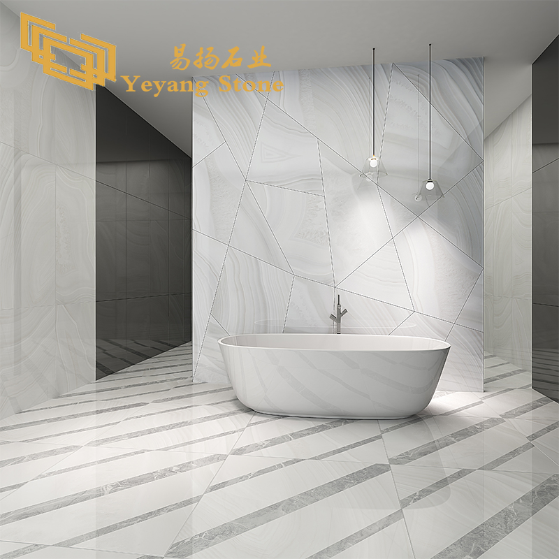 White Onyx Stone Artificial Marble Slabs Sintered for Bathroom Wall/Flooring/Tiles Wholesale Price