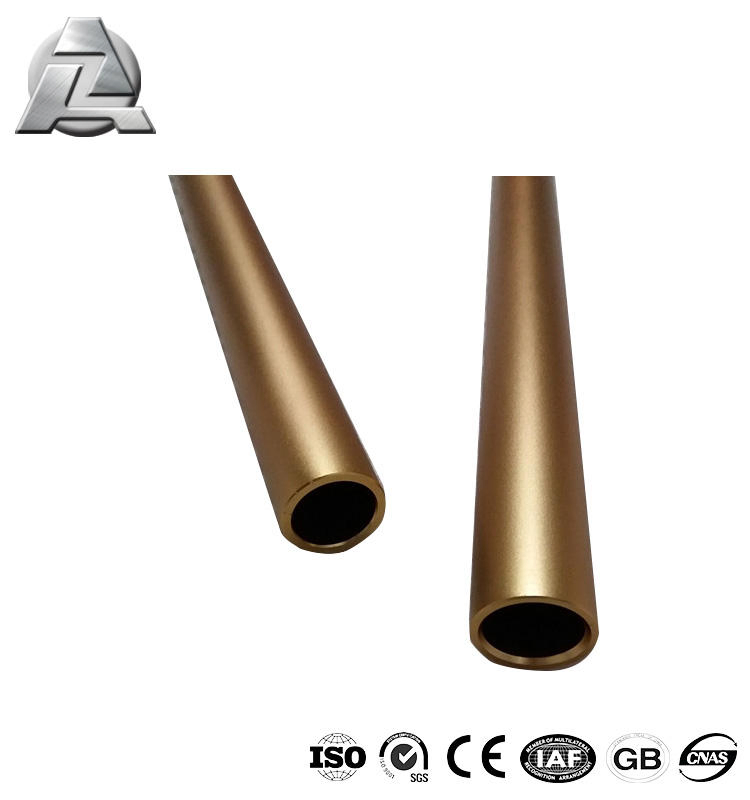 6061 6063 Temper T5 T6 Anodized Extruded Hollow Section Aluminum Alloy Pipe Tube