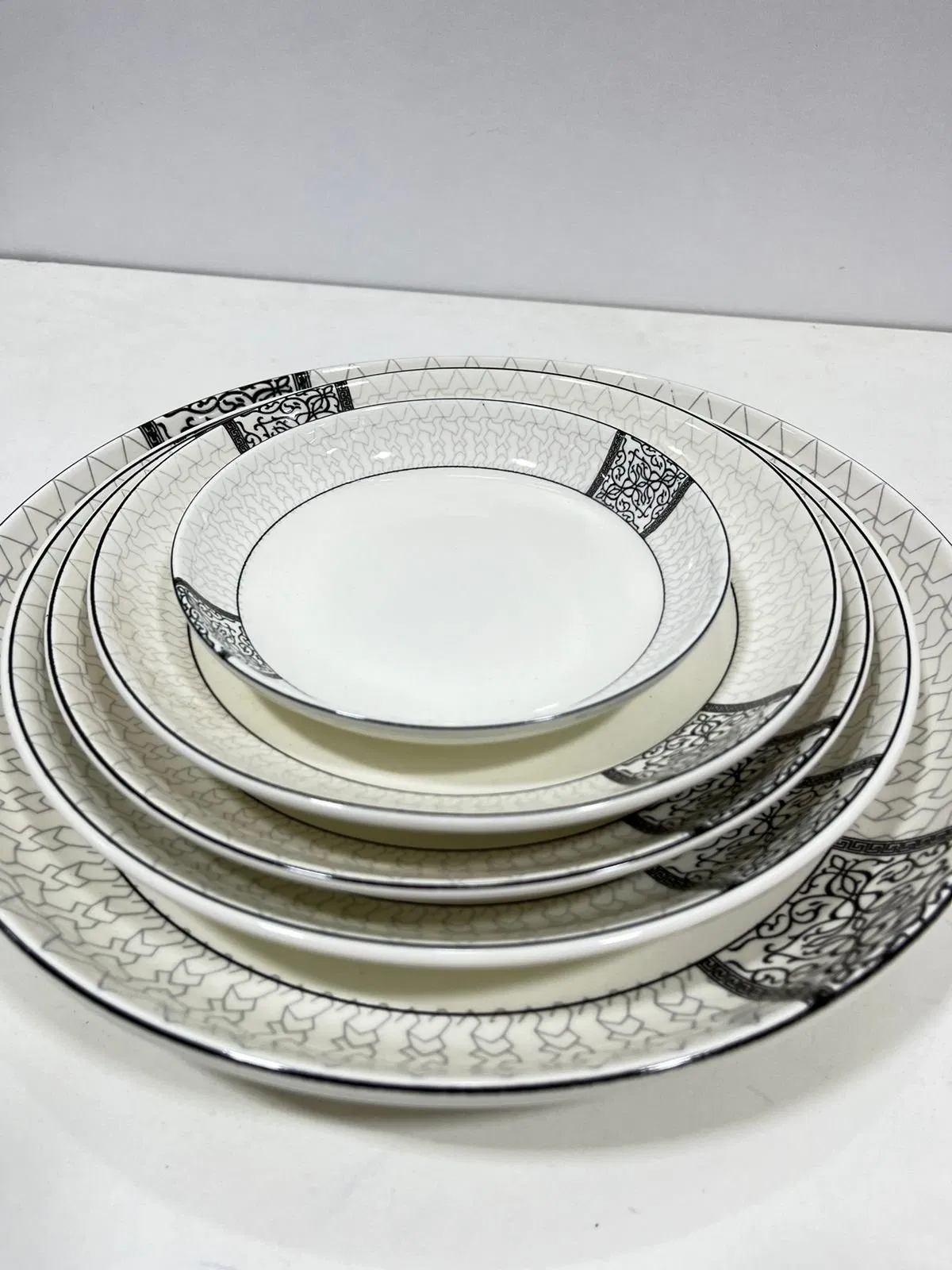 Rice Pasta Fuirt Plate Size 6"-14" Pad Printing Porcelain Ceramic Tableware