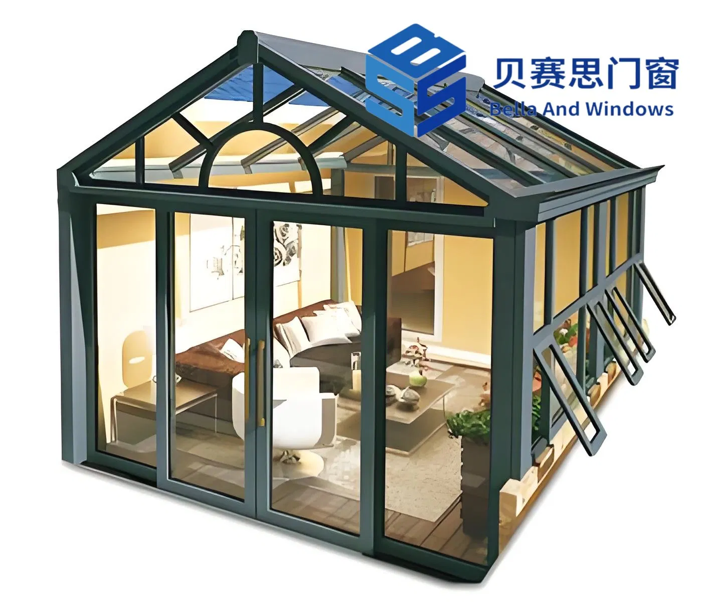 25+ Years Engineer Experience Factory Outlet Unobstructed Panoramic Skylight Aluminum Sunroom with 36 Months Warranty and Lifetime After-Sale Services