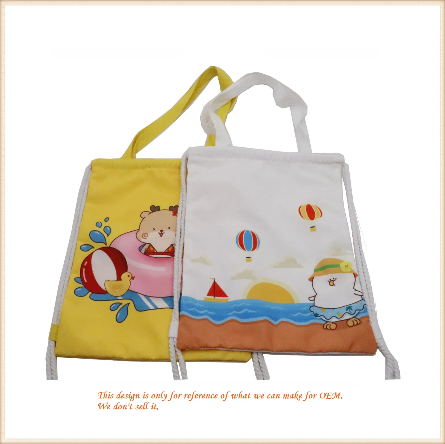 Cloth Shoulder Bag/ Little Yellow Backpack/ Custom Handbag