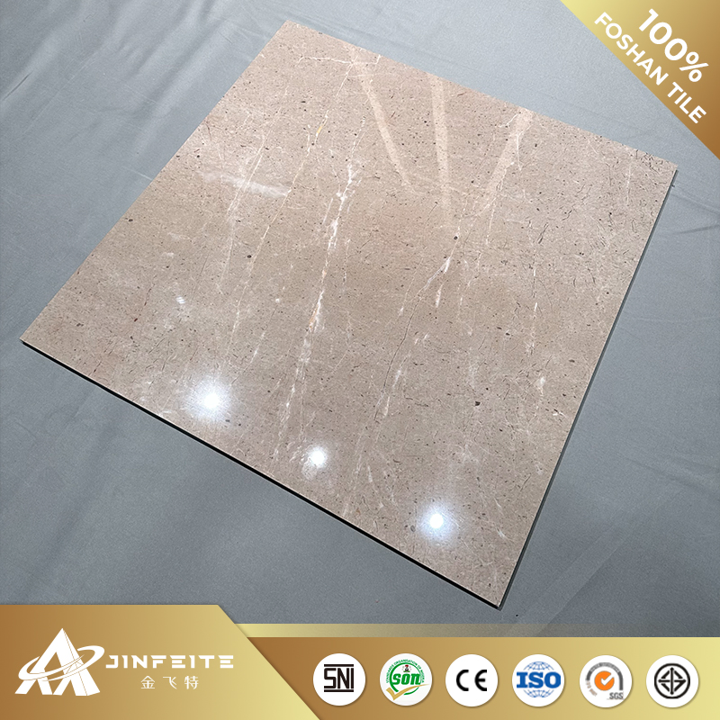 60*60cm Black Glossy Marble Porcelain Tile Cheap Price for Resell and Project