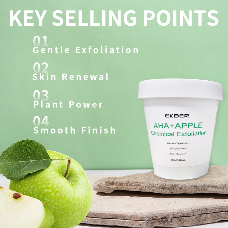 Rganic Apple Aha Chicken Skin Removal Exfoliating Deep Cleaning Natural Chemical Apple Aha Body Exfoliating