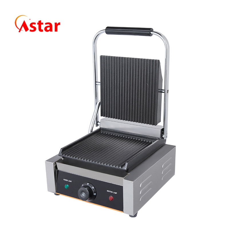 Kitchen Appliance Single Plate Panini Electric Grill and Electric Griddles