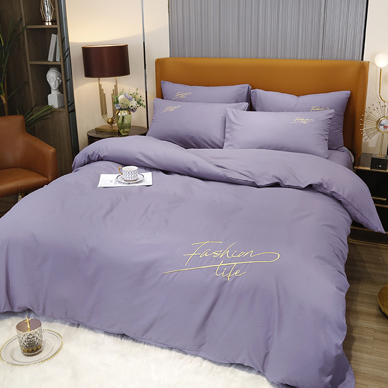Washed Cotton Comforter Bedding Product China Embroidery Bedding Hotel