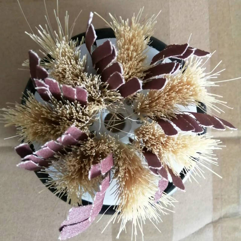 Quality Guaranteed Polishing Sandpaper Sisal Brush Disc Cabinet Door Polishing Woodworking Disc Brush