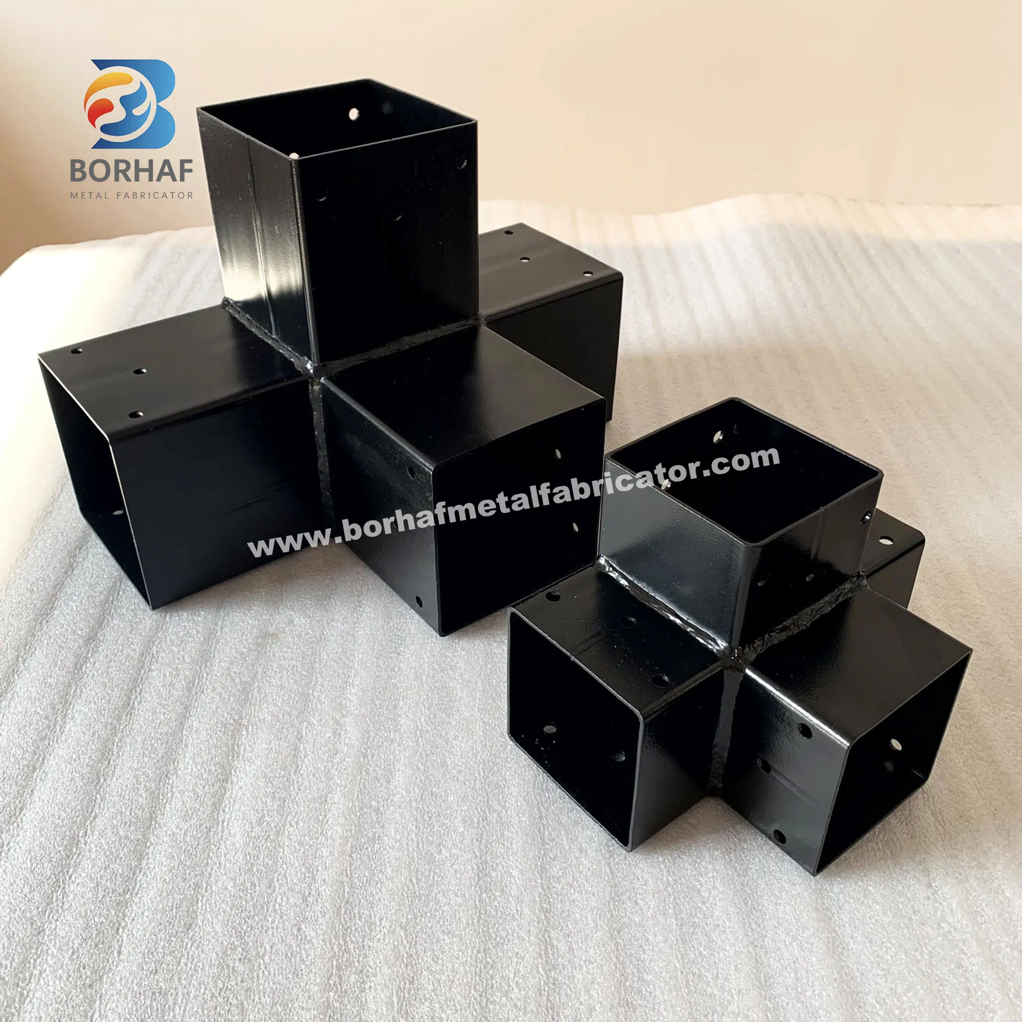 Multi-Arm Wood Post Brackets for Outdoor Furniture - Heavy Duty