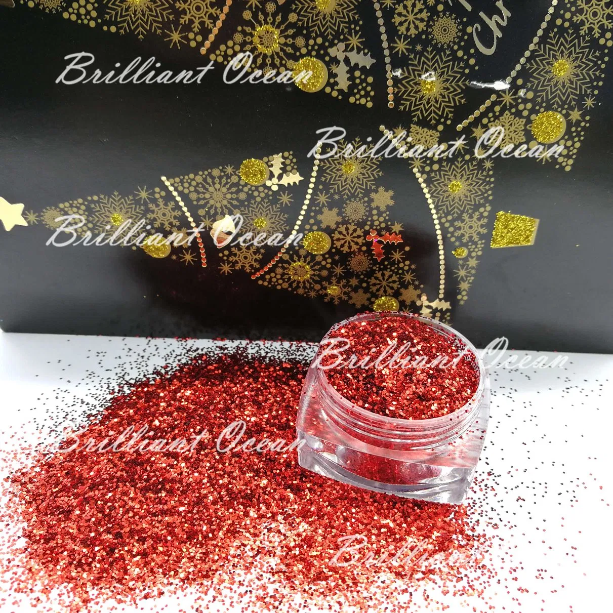 Fine Acrylic Glitter Pigment Powder for Nail Art Tips Design