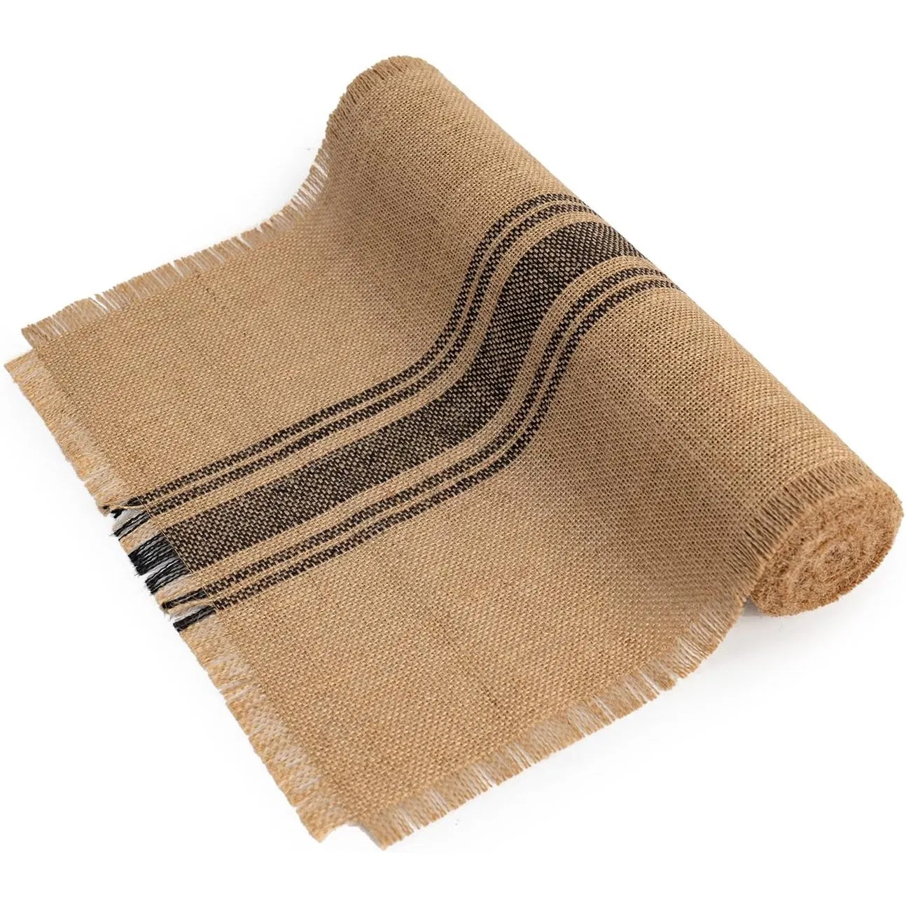 Stripe Burlap Table Runners Jute Vintage Burlap Roll