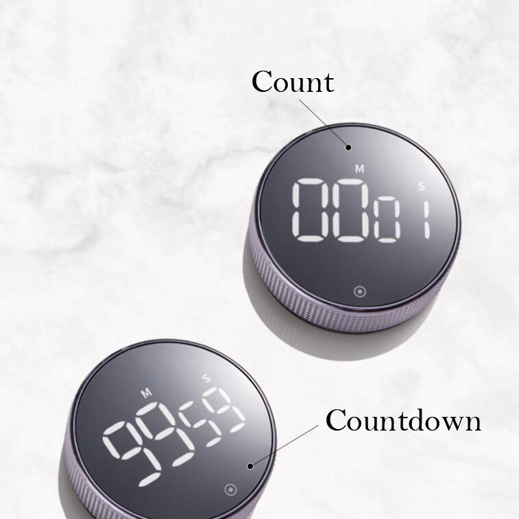 Digital Kitchen Timer, Multi-Functional LED Display Magnetic Countdown Countup Timer