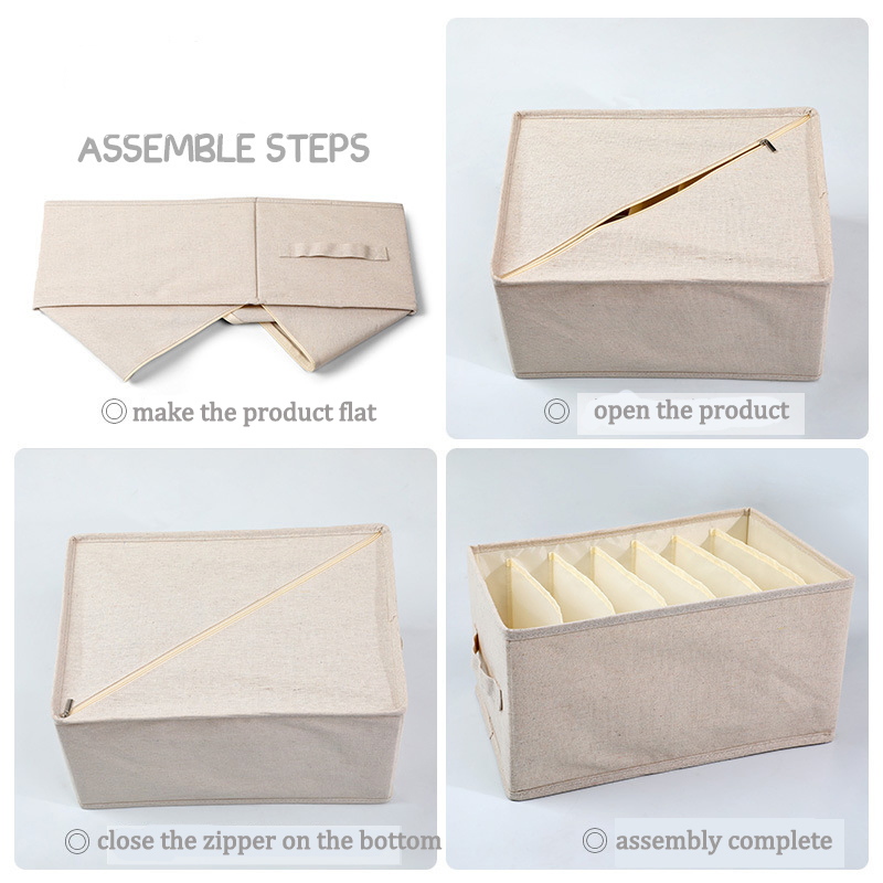 Custom Household Foldable Non Woven Closet Storage Organizer Box