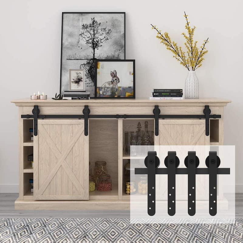 Cabinet Hanger Door Roller Wardrobe Wheels Steel Iron Furniture Accessories