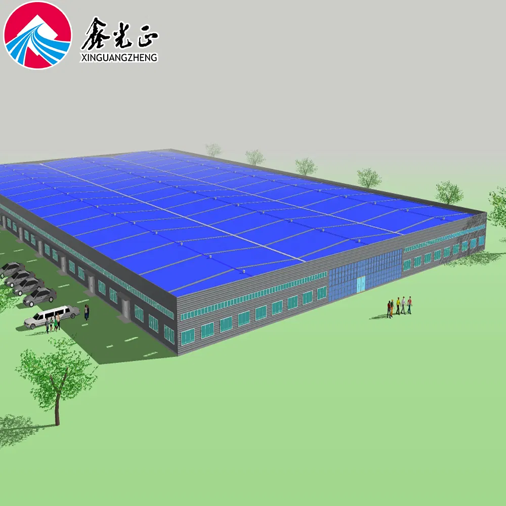 Welded H Section Beam and Column Steel Construction Building