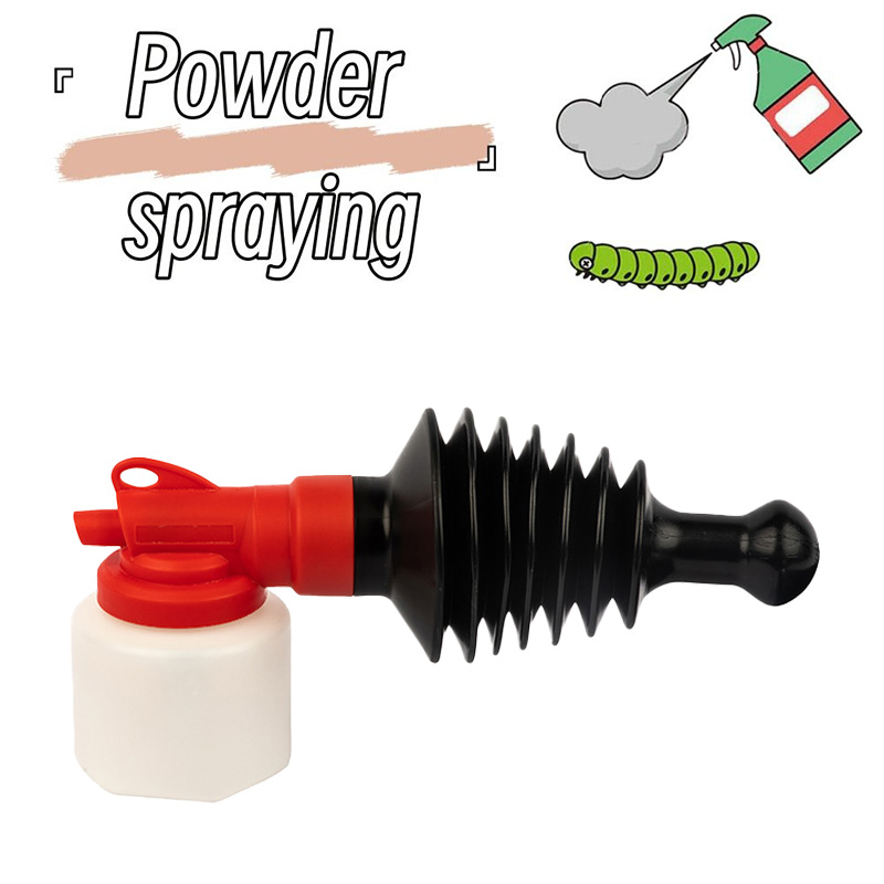 500ml/16oz Bottle Garden Insecticide Powder Duster Sprayer with Differenct Nozzles