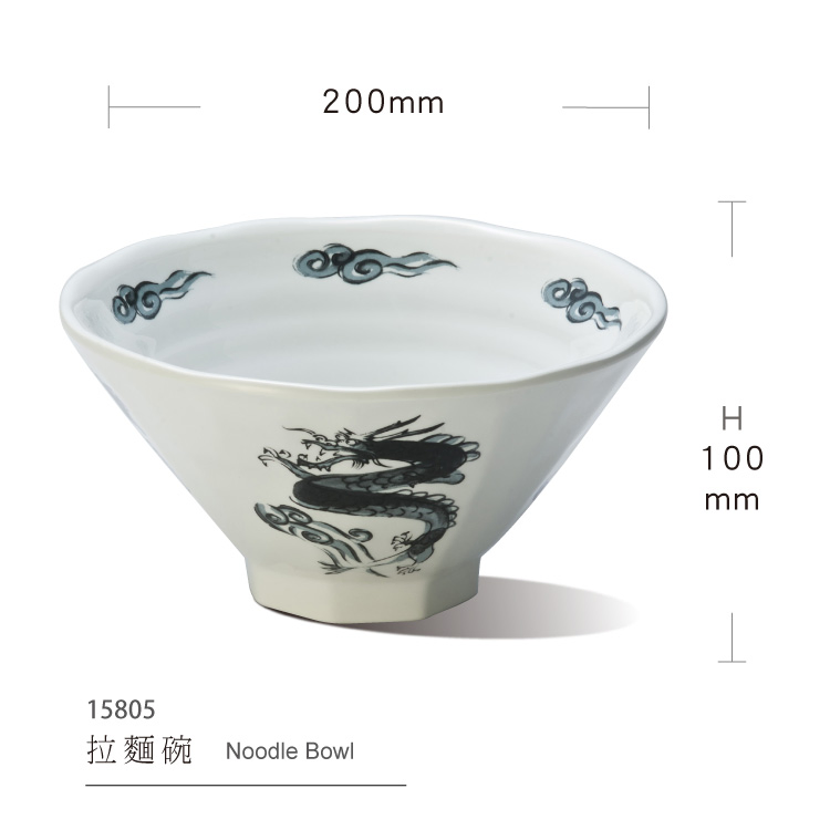 Dragon Totem Melamine Bowl Ramen Bowl Chinese Melamine Noodle Bowl