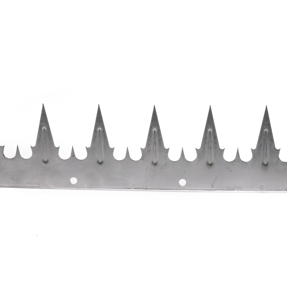 Anti-Climb Security Sharp Razor Galvanized Metal Wall Spikes