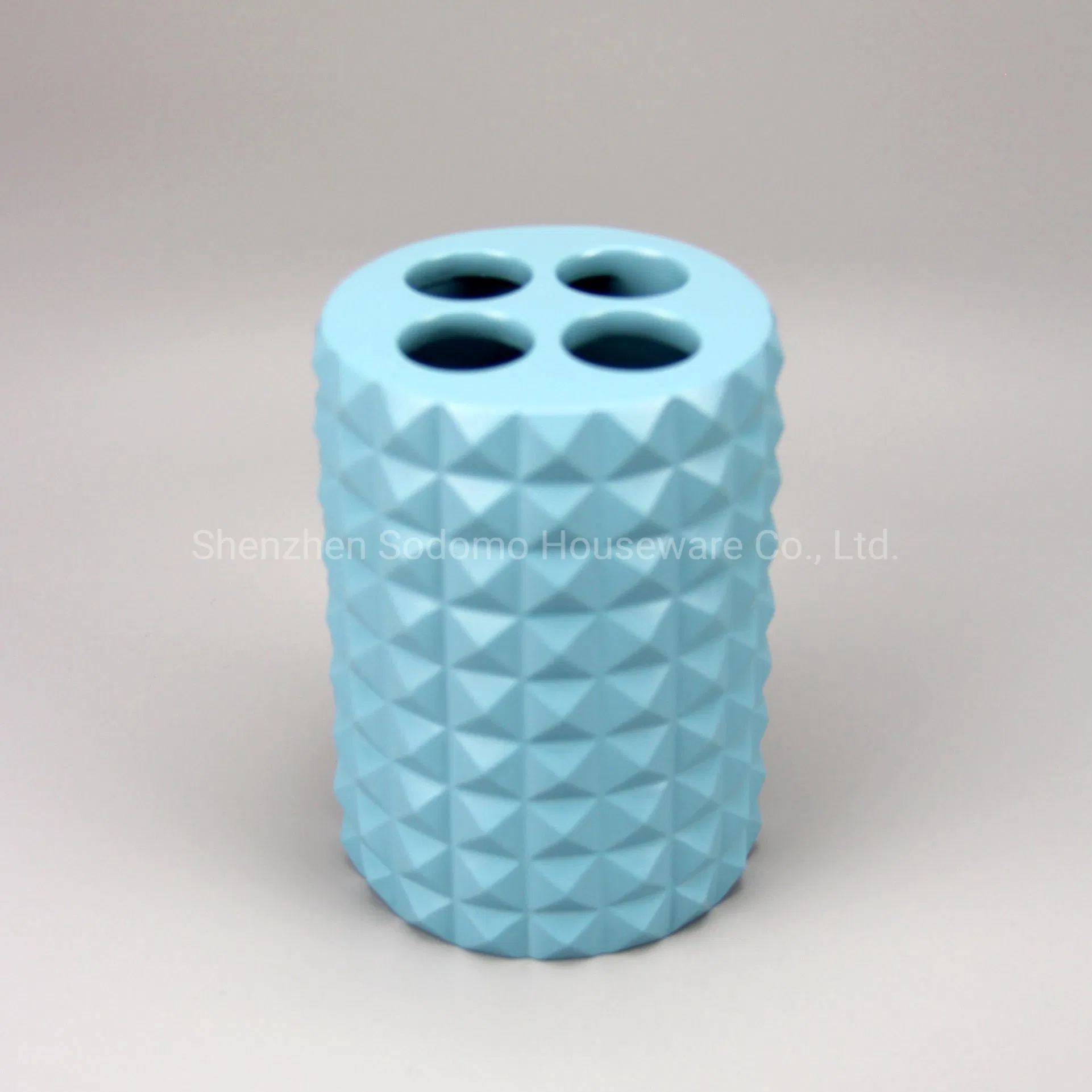 Best Quality Custom Design Imitated Marble Toothbrush Holder for Home (BP1372-BLP)