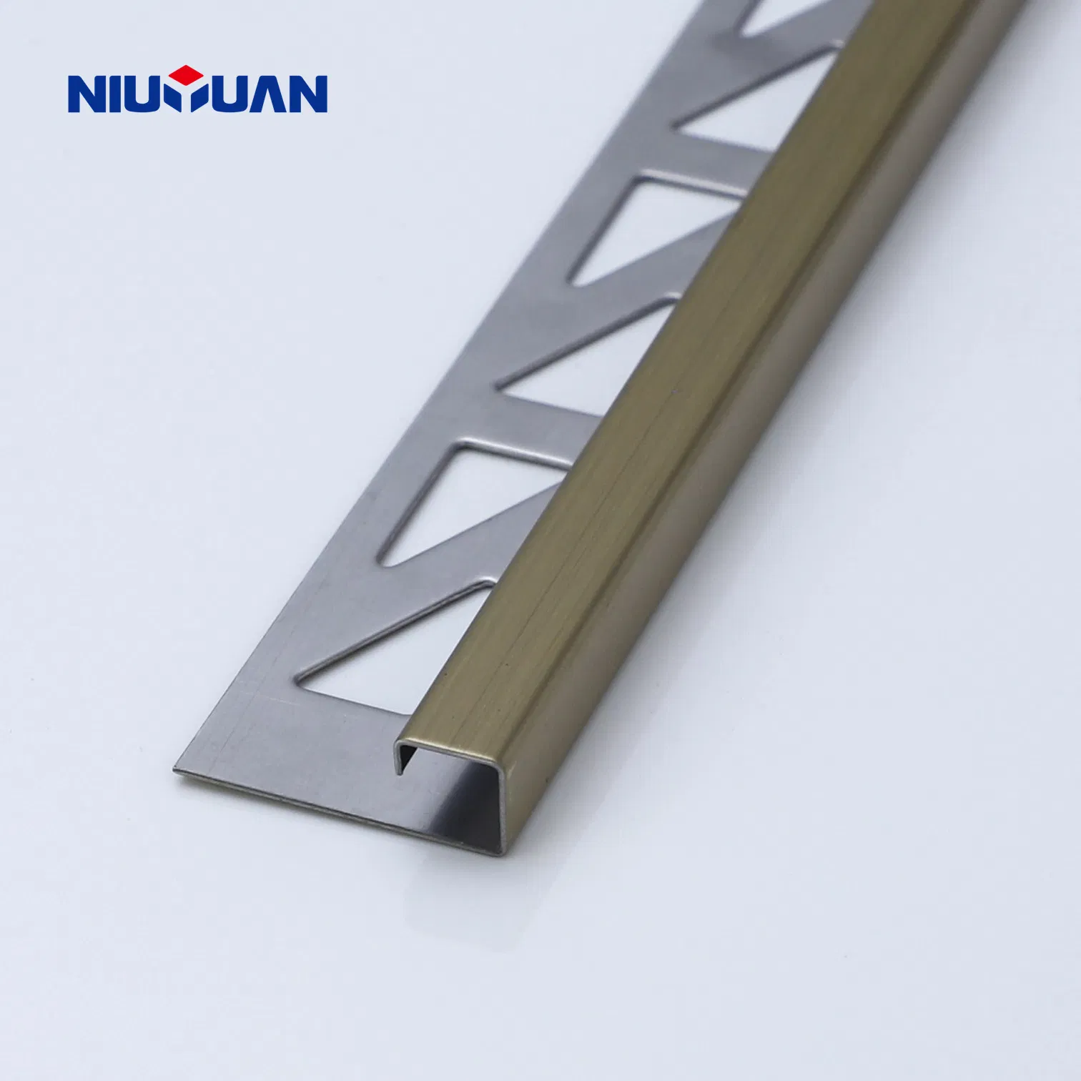 Niuyuan Customized Bathroom Stainless Steel Border Tile Edge Trim Strips Ss for Decoration