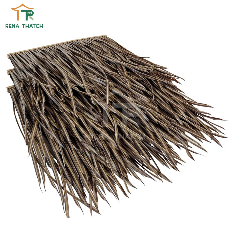 High Quality Artificial Thatch Fireproof Synthetic Thatch Palm for Roofing