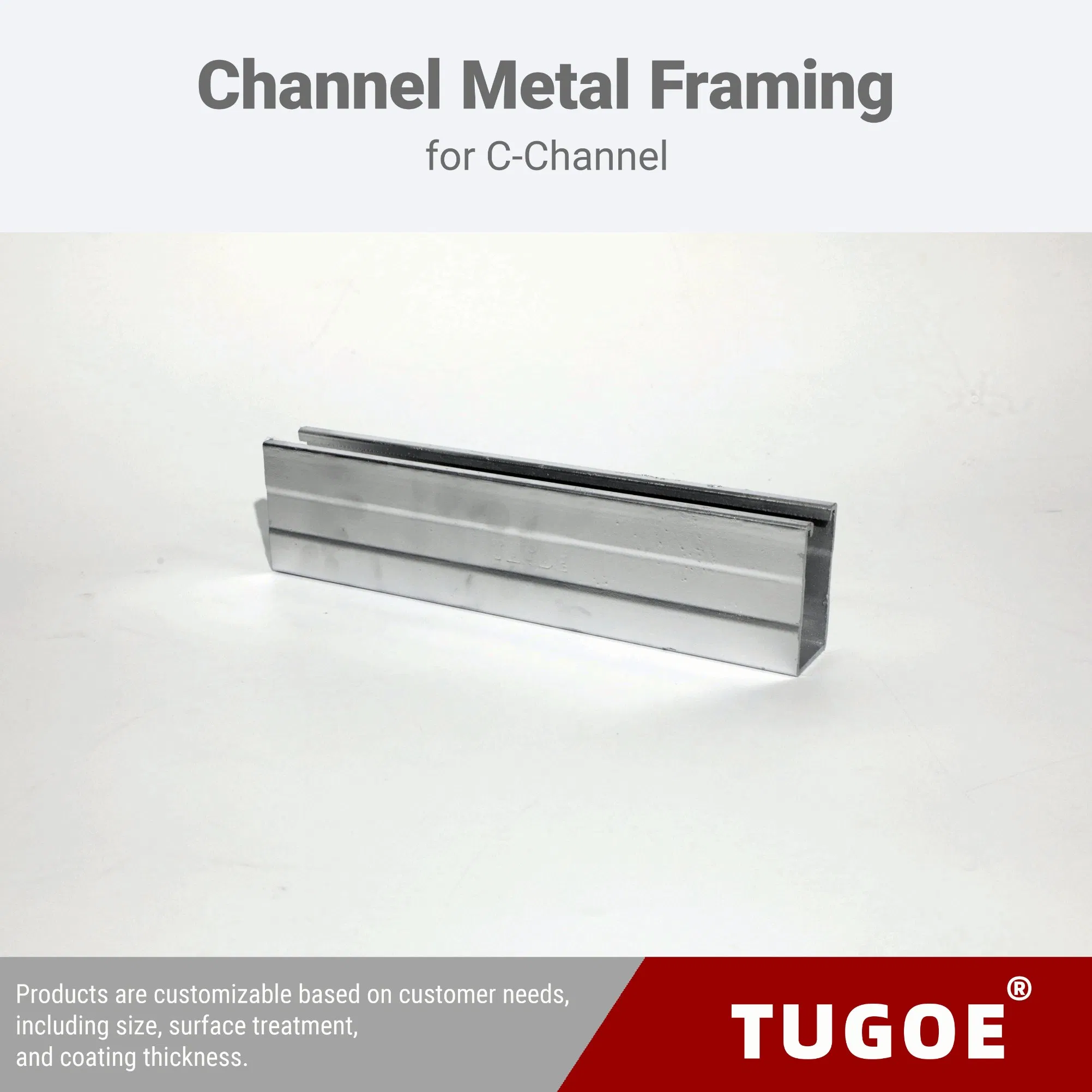 Original Reusable Bridge Support System Frost Proof 41X72mm Single Strut C Channel