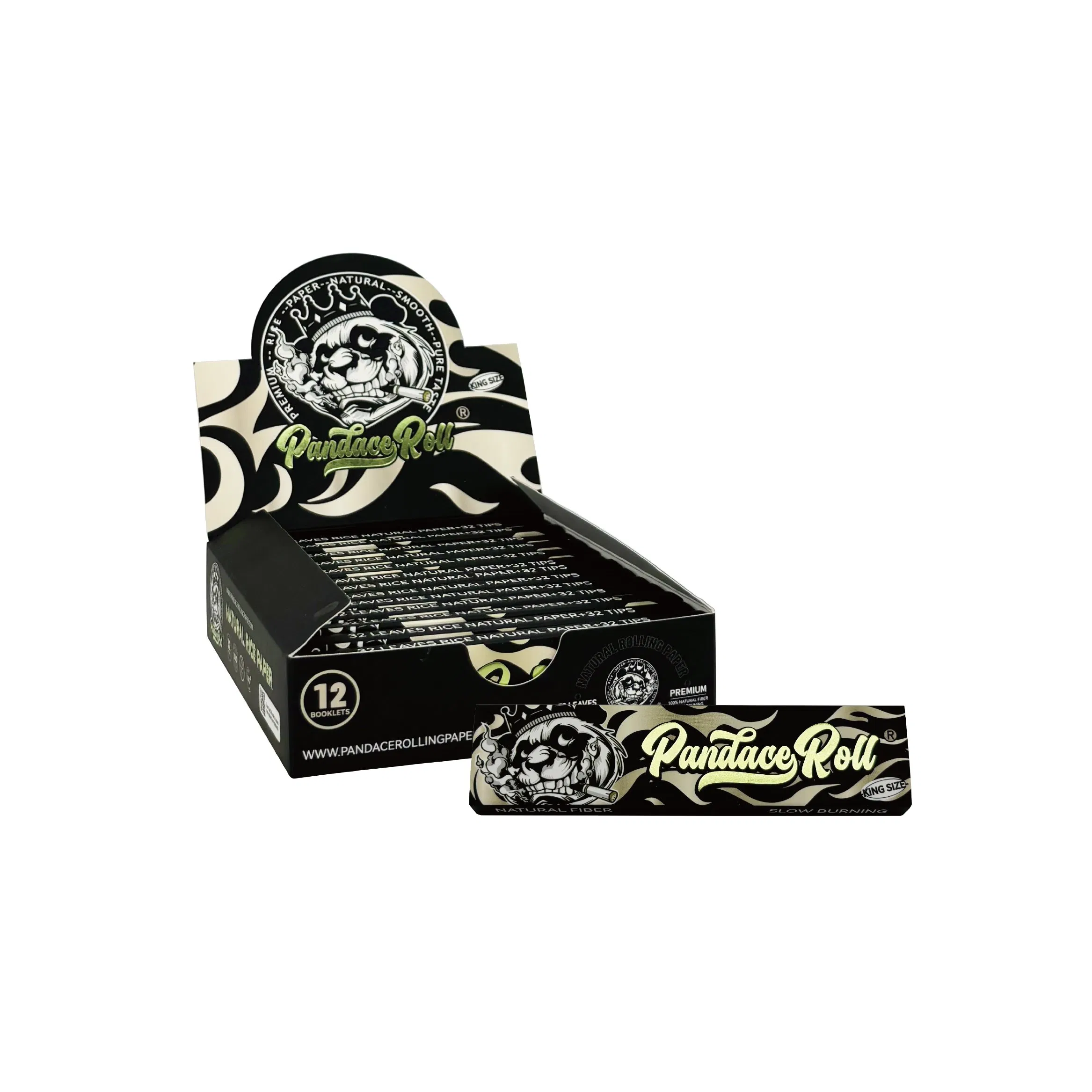 Premium Factory Direct Different Material Pandaceroll Booklets with Tips Paper Smoking Roll