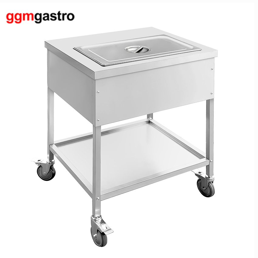 Commercial Catering Equipment Electric Kitchen Stainless Steel Bain-Marie Thermal Trolley