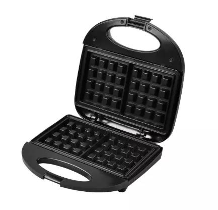750W Detachable Plate Sandwich Maker Two Slice Waffle Maker Stainless Steel