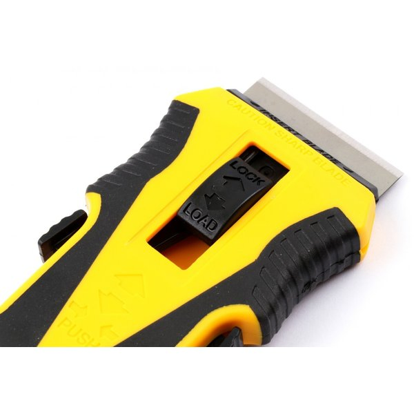 Yellow Scraper Plastic Razor Scraper with Plastic Blades or Metal Blades