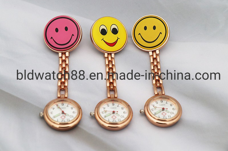 Custom Medical Gift Waterproof Heart Nurse Fob Watches with Japan Quartz Movement