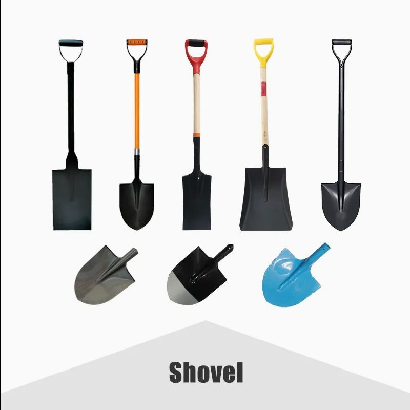 Fiberglass Round Point Shovel with Metal Head for Heavy-Duty Use