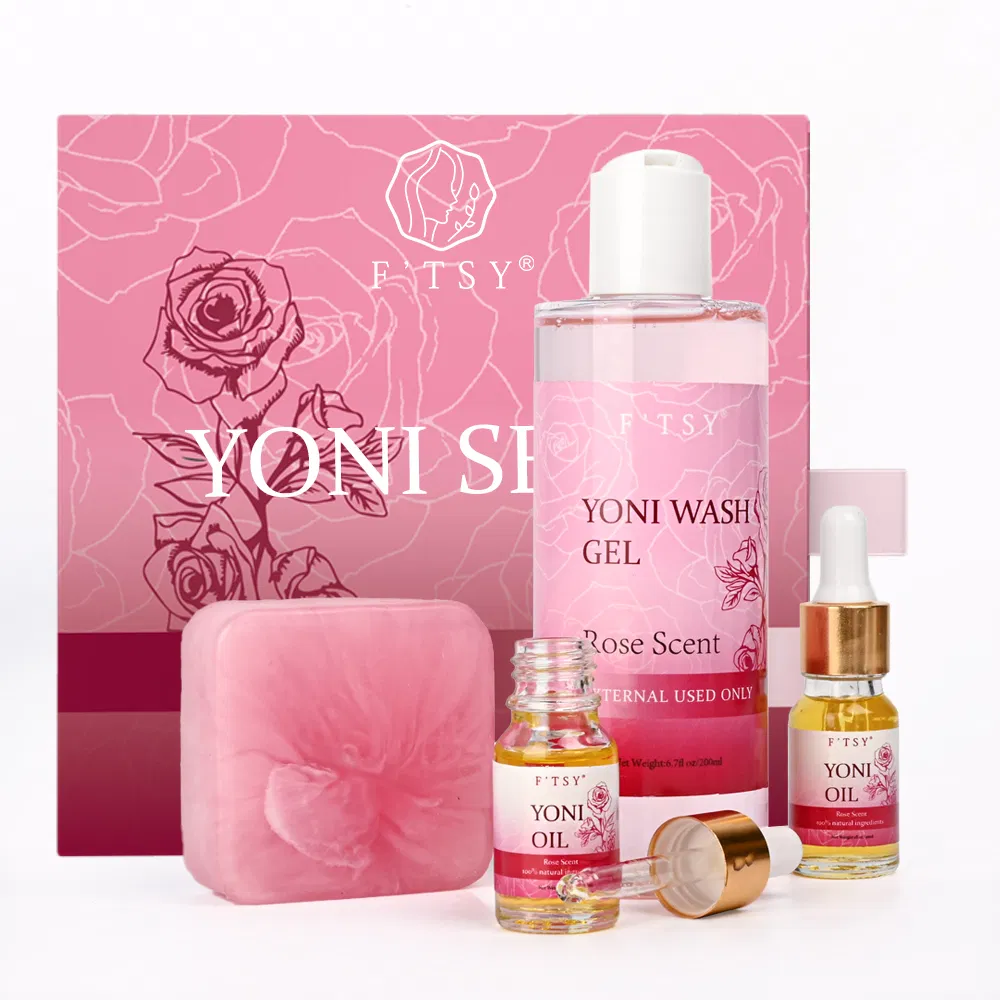 Hot Selling Skincare Antibacterial Yoni Wash Set Hydrating Intimate Feminine Hygiene Kit Private Label