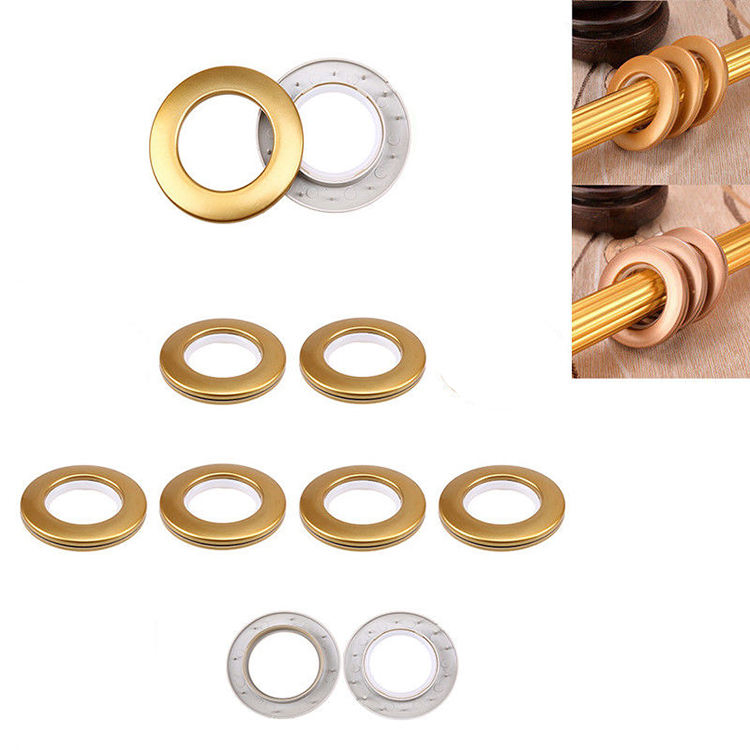 Window Eyelet Curtain Accessory Shower Plastic Clip Pole Rod Curtain Ring