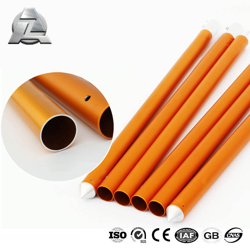 Anodized Colorful Rigid 7001 7075 T6 Extruded Aluminium Tent Pole Tube