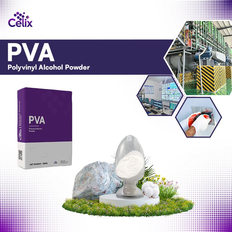 Celix Chemical Auxiliary Agent Polyvinyl Alcohol Powder PVA1788 for Cement Based Wall Putty, Improving Water Retention