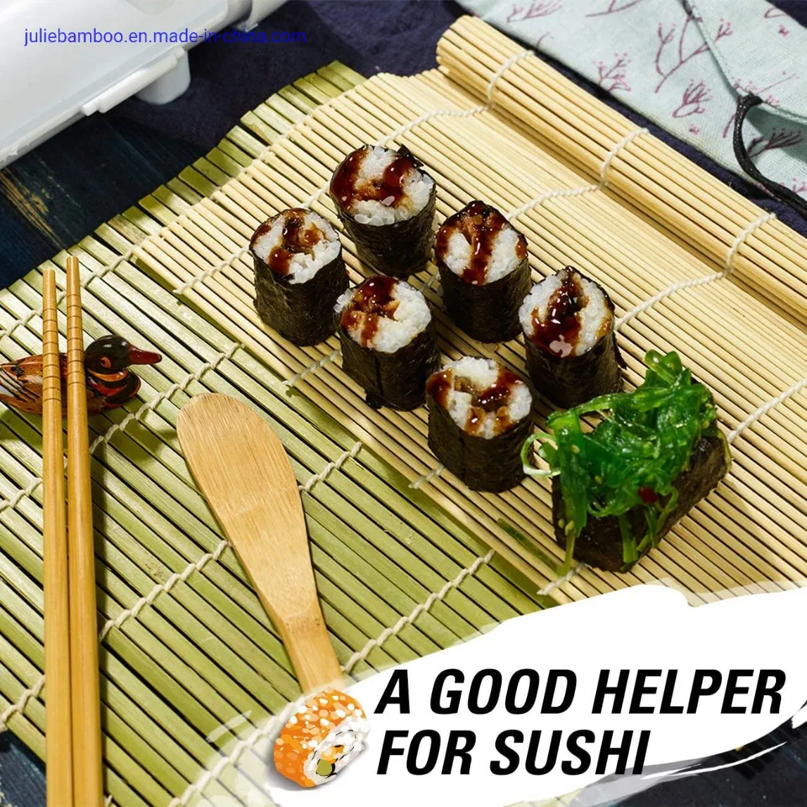 Food Grade Natural Eco-Friendly Hygienic High Quality Bamboo Sushi Mat