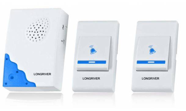 Ranin Wireless Remote Control Doorbell with Flashing Light