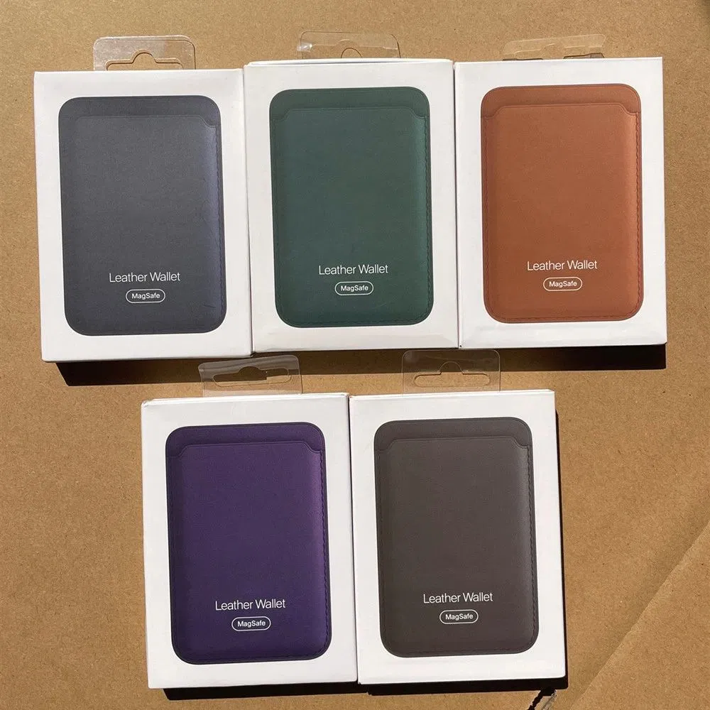 Кожаный чехол-кошелек Magsafe для iPhone 15