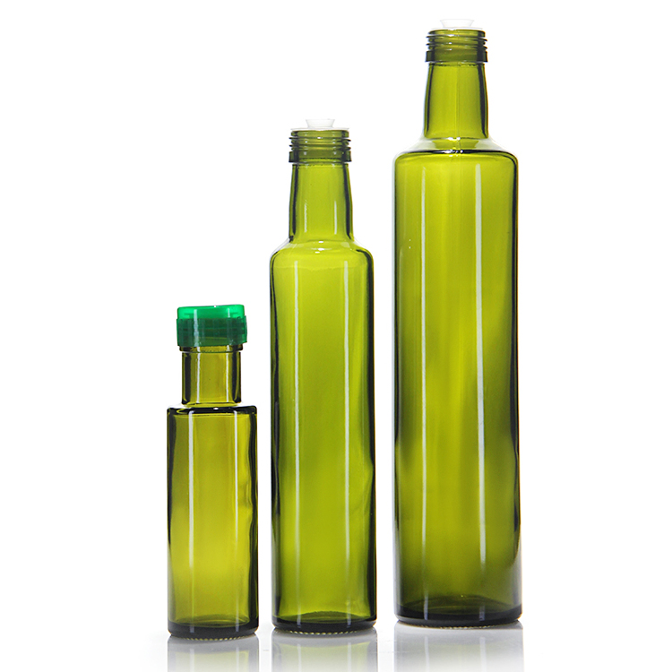 Bulk Empty 750ml 1000ml Mini Amber Transparent Glass Olive Oil Bottle with Screw Cap
