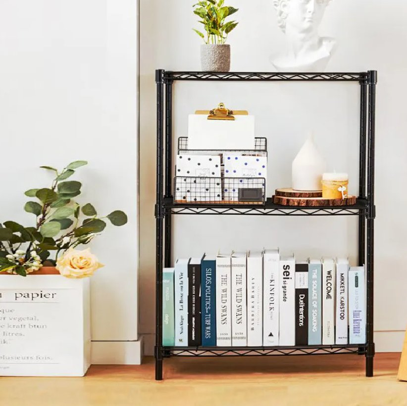 3 Layers Light Duty Chrome Wire Shelving Chrome Rack