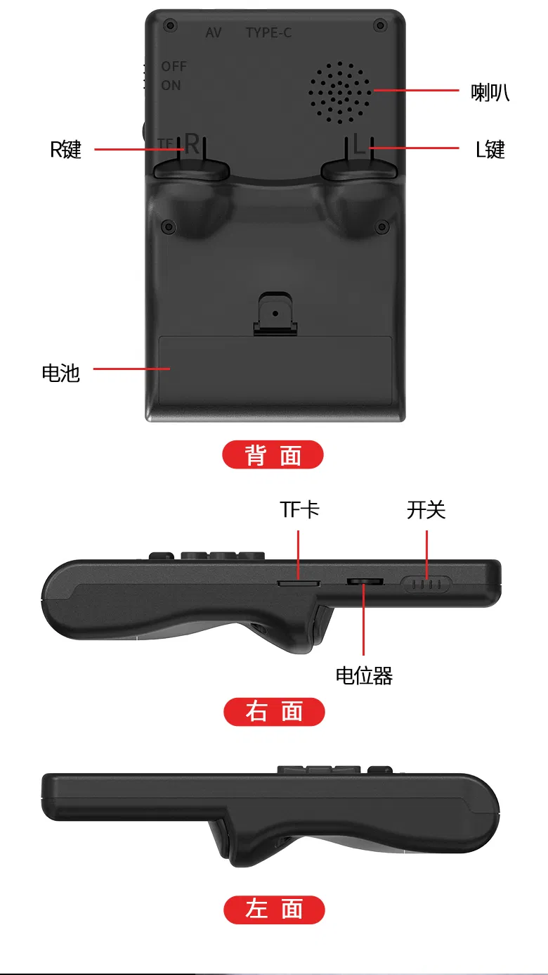 Портативная консоль GB300 с 6000+ игр
